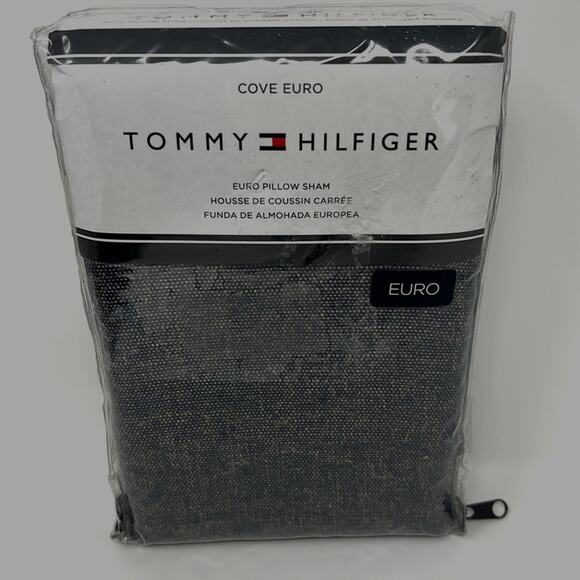 Tommy Hilfiger Navy Cove Euro Pillow Sham Cover 26 x 26 NEW